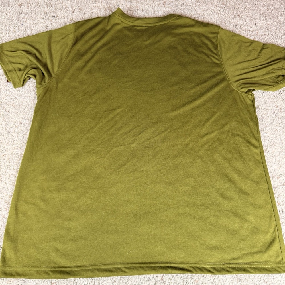 REI T-Shirt Mens X-Large Green Sahara‎ Hiking Outdoor Crew Neck Wicking SS Logo - Picture 7 of 7